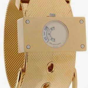 Balenciaga Gold Wearable Watch